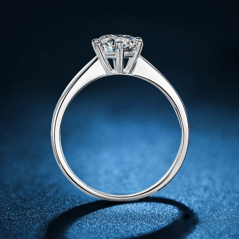 yinzheng Direct supply from manufacturers white color Women jewelry M03A  S925 Silver  Moissanite Rings