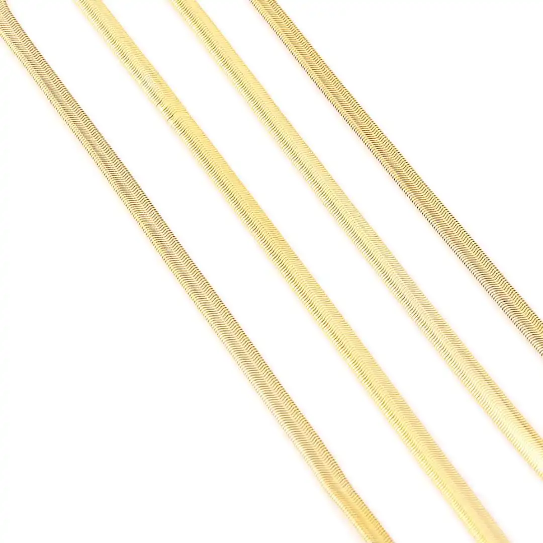 Lexing wholesale new style decorative metal gold plated bag snake chains shoulder purse strap for handbags