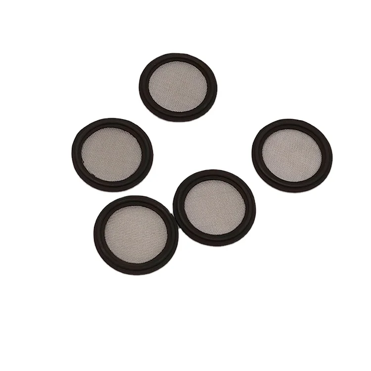  Food Grade Washer With Mesh Tri Clamp Silicone Rubber Gasket