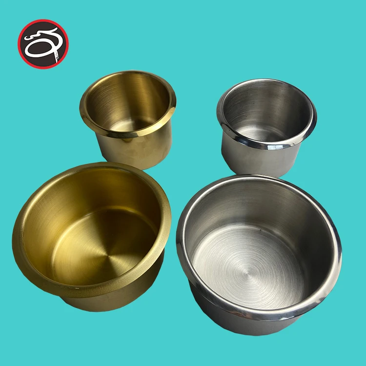 Luxury Brass small size  Drink holder  for the poker table  with golden color