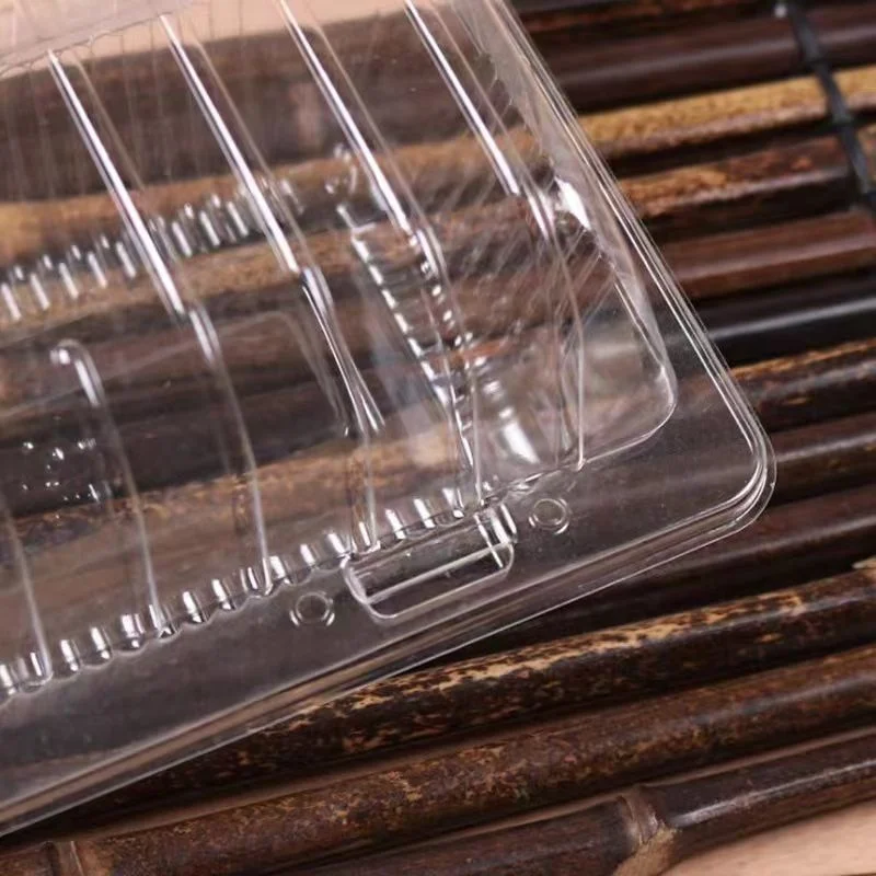 Factory Custom Transparent PET  Food Dessert Storage  Plastic Cake Loaf  Container With Lid Sandwich Chocolate Packaging Box