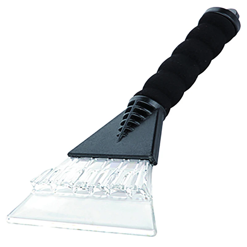 Customized Logo Printing Soft Handle Strong LED Light Ice Scraper Snow Removal Shovel for Car Windshield