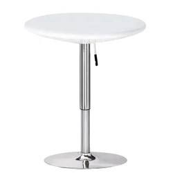 2022 factory  360 Swivel Round Pub Bar Table Black MDF Top with Silver Legclub and pub cocktail bar table