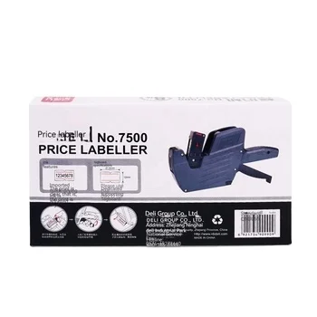 Deli 7501 price marking machine price tester manual labeling machine date coder Price Label Gun #8 digits