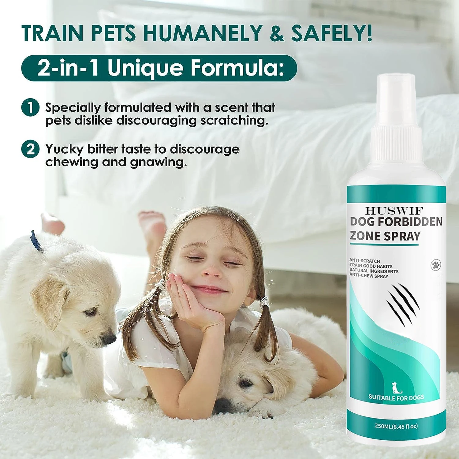 OEM Private Label Corrector No Chew Stop Dogs & Cats Biting Anti Chew Bitter Spray For Pets Behavior Training