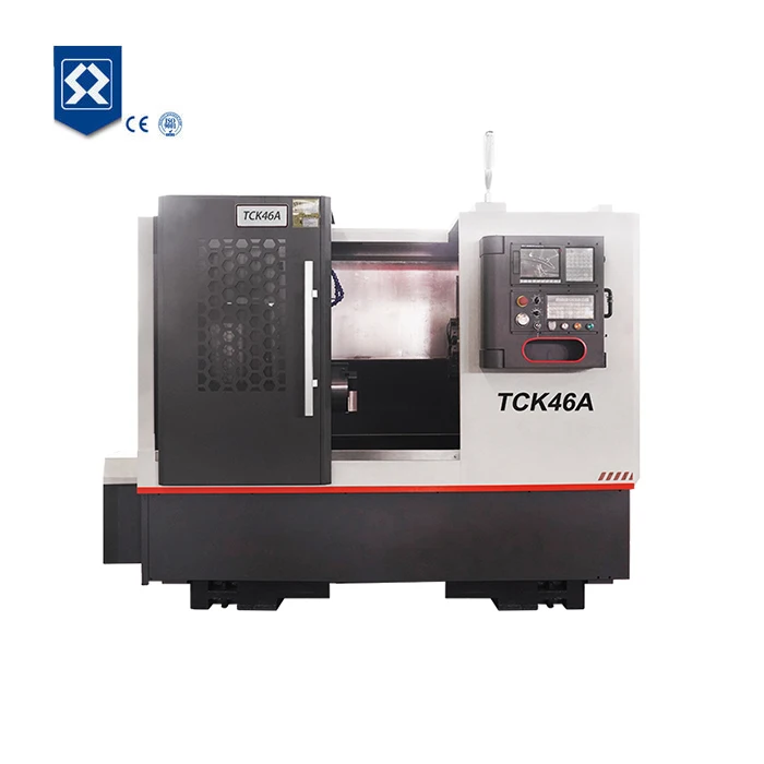 TCK46A Cheap slant bed CNC lathe metal 3 axis CNC lathe machine turning center