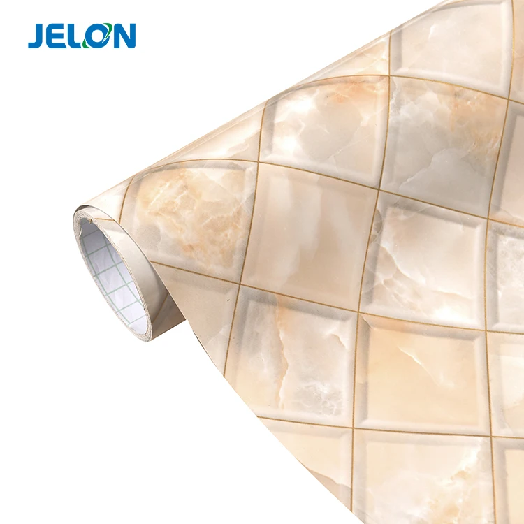 Modern Pvc Kitchen Marble Contact Paper Sticker Vinyl Self-Adhesive Decorative Bedroom Wall Paper Coating 3D White Wallpaper