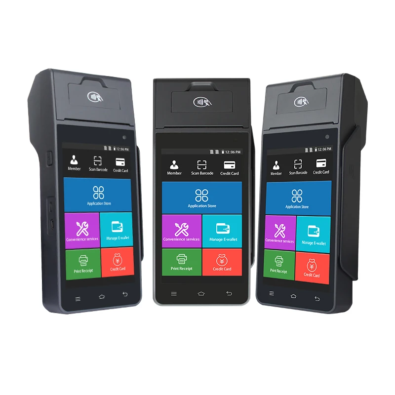 Мобильный POS-терминал ZCS Z90 4G для оплаты купюр с кредитными картами NFC pos ручной розничный супермаркета