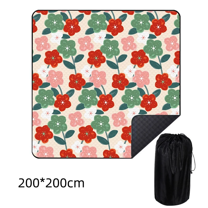 Outdoor Picnic Mat Fold Pad Soft Blanket Outdoor Folding Waterproof Blanket Camping Beach Plaid Picnic Mat