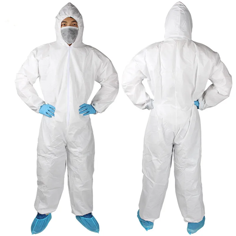 Producing Disposable Medical Consumable  Coverall Anti-static Breathable Coverall  Hood for hospital Chemical Lab