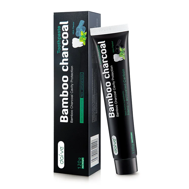ODM/OEM  black activated bamboo charcoal Oral Tooth whitening toothpaste