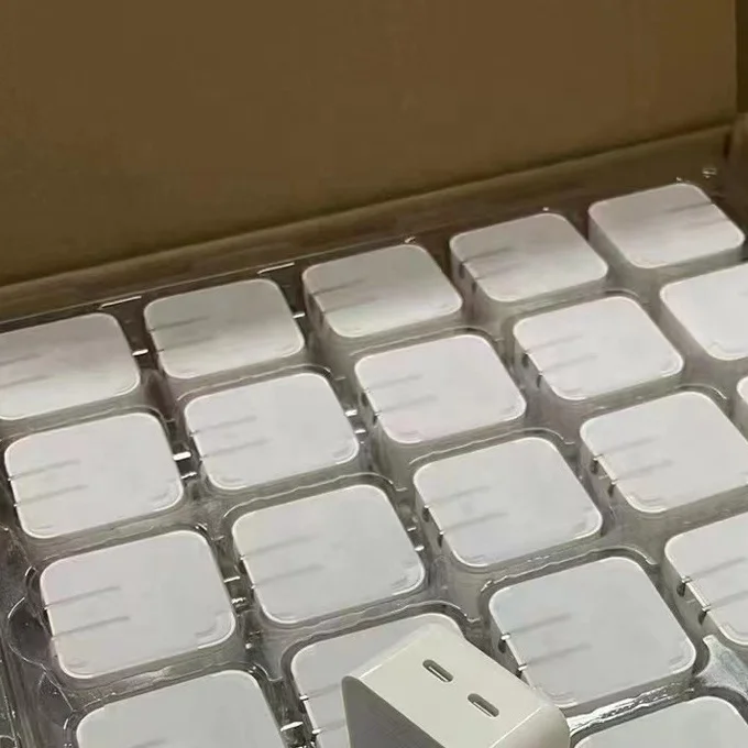 Новое поступление A2579 стандарта ЕС США Великобритании PD зарядное устройство Dual USB-C порт куб 35 Вт адаптер питания для iphone 14 12 pro max 13 мини