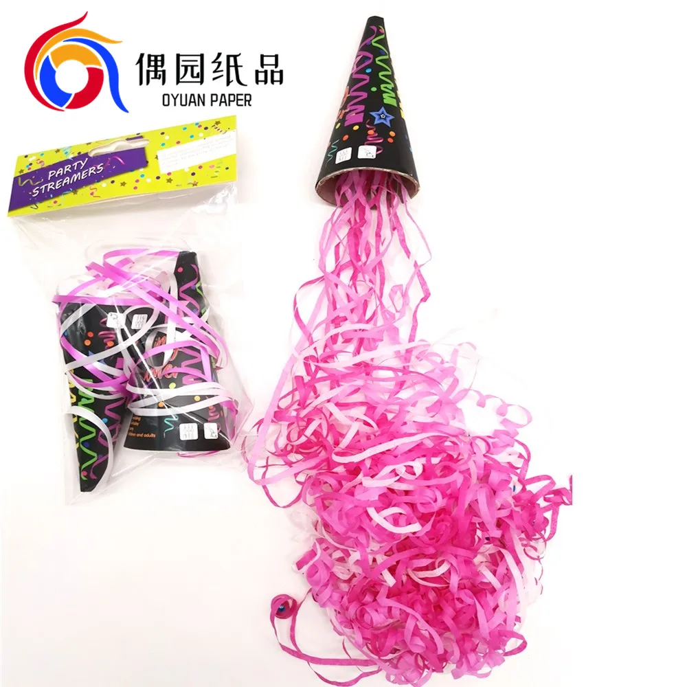 Ice Cream colorful Silk Streamers Halloween Party Pull Confetti Colorful Streamer