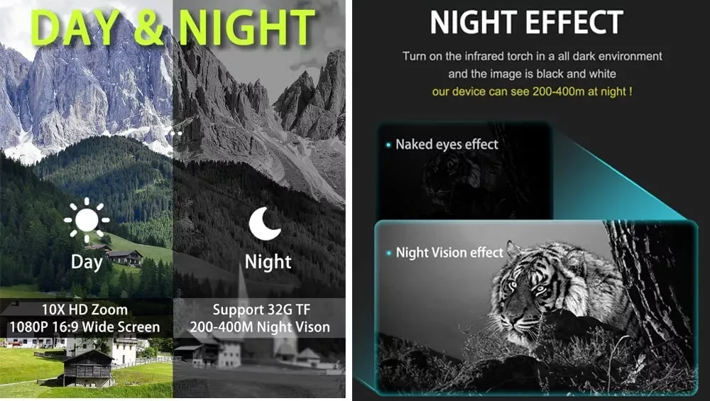 Hot selling 1080P night vision  infrared night vision binoculars Handheld Mini Thermal Imaging Camera hunting thermo vision cam