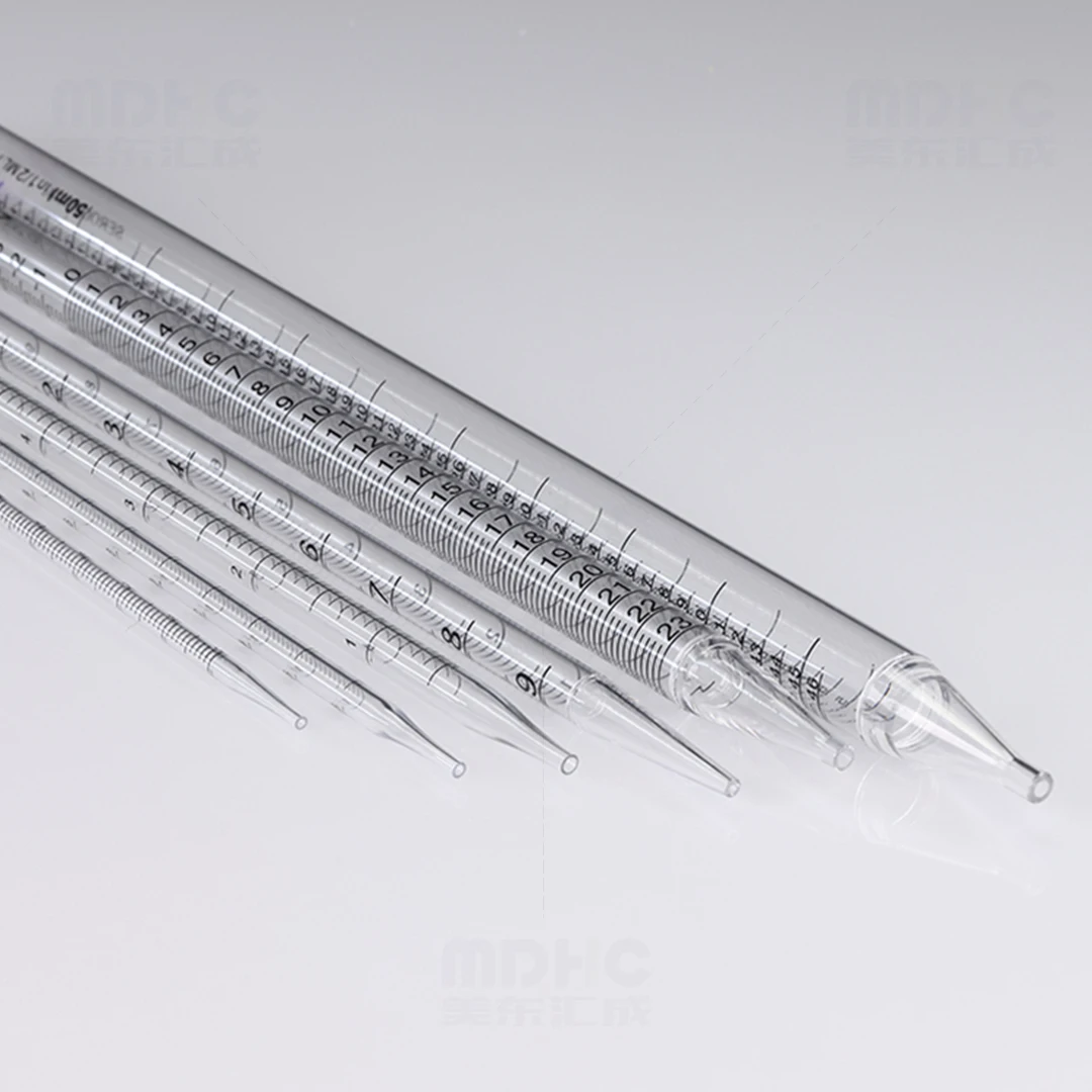 Easy Observe Read Double Scale Design Serological Pipette for Liquid Transfer