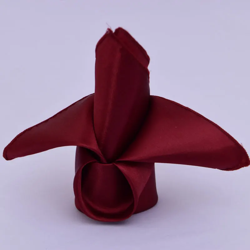 Hot Sale satin fabric Table Napkin Dinner for Hotel Table Linen Wedding Napkin for Restaurant