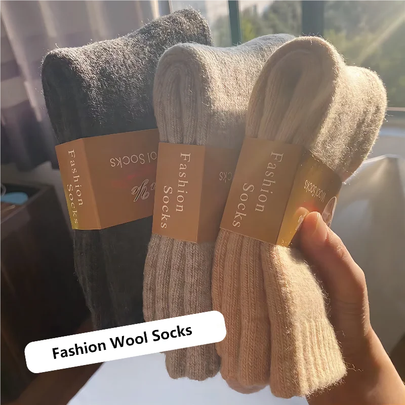 High Quality Wholesale Mens Wool Thick Winter Thermal Tube Crew Socks