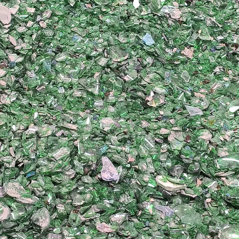 cheap colored scrap glass cullets decorative crushed glass manufacturer
