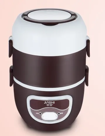 
2L Three Layers Cute Mini Portable Electric Stainless Steel Lunch Box Insulation Bento Lunch Boxes For Kids Workers 