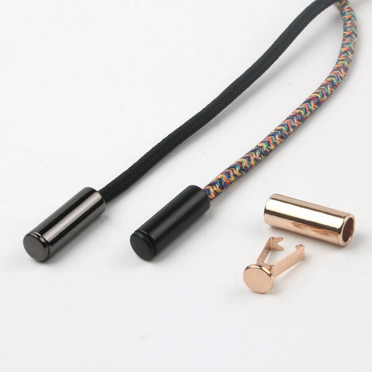 Wholesale   Custom metal cord lock zinc alloy  cord stopper for Drawstring End caps