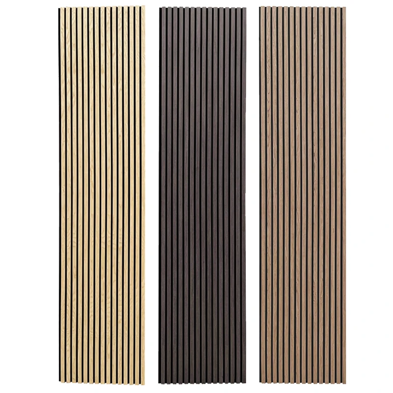 Soundproof Fiber Acoustic Board Custom Akupanel Wooden Slat Acoustic Panels For Hotel