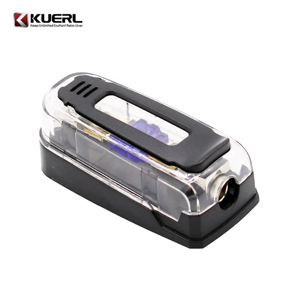 Kuer wholesale high quality car fuse holder 60A 1 way copper car audio fuse holder