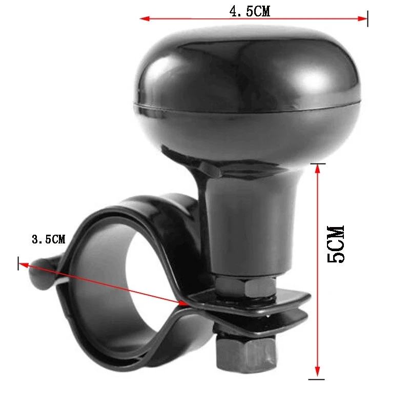 Steering Wheel Booster Ball Knob Universal Wheel Car Booster Iron Clip Steering Power Handle Auto Parts Suitable for Cars Trucks