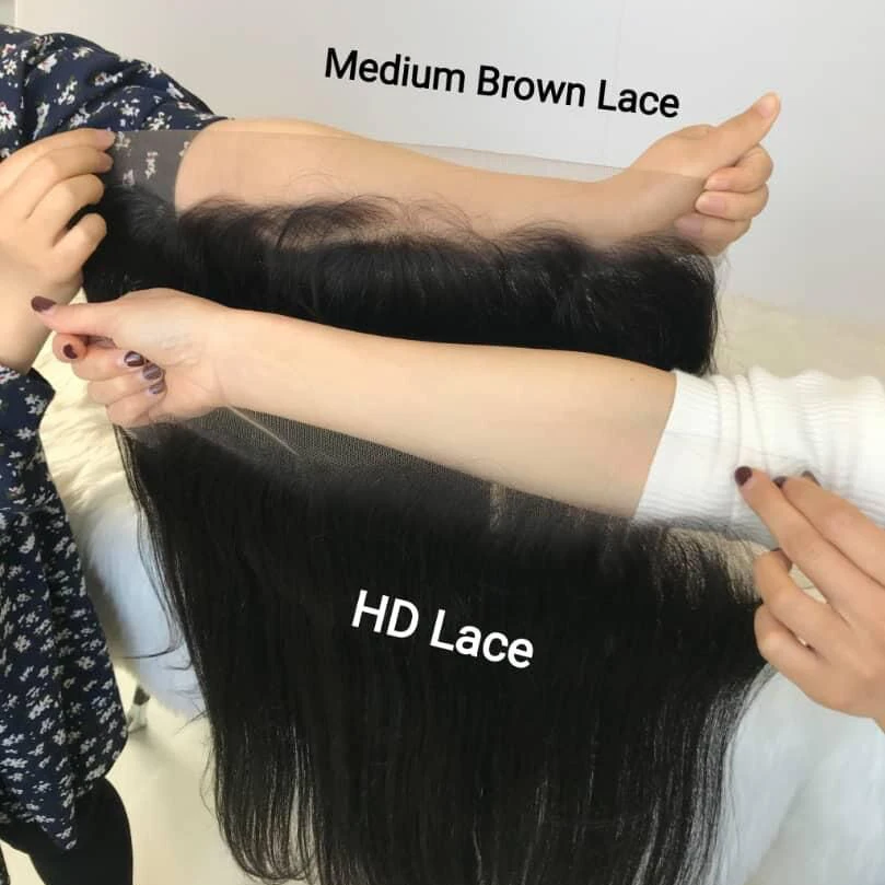 
Cuticle Aligned Virgin Cambodian Hair Transparent Swiss Lace 13X6 Deeper Parting Hd Lace Frontal Wig 