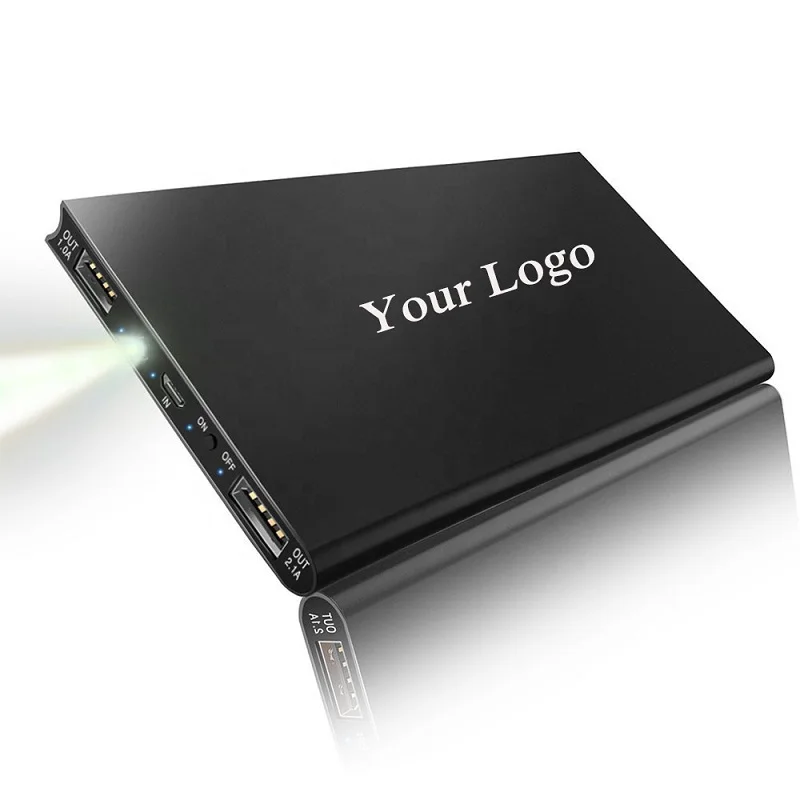 Promotional Gift Ultra Slim Portable Phone Charger Polymer Power Bank External battery 10000mah for Mobile Phones for Iphone 13