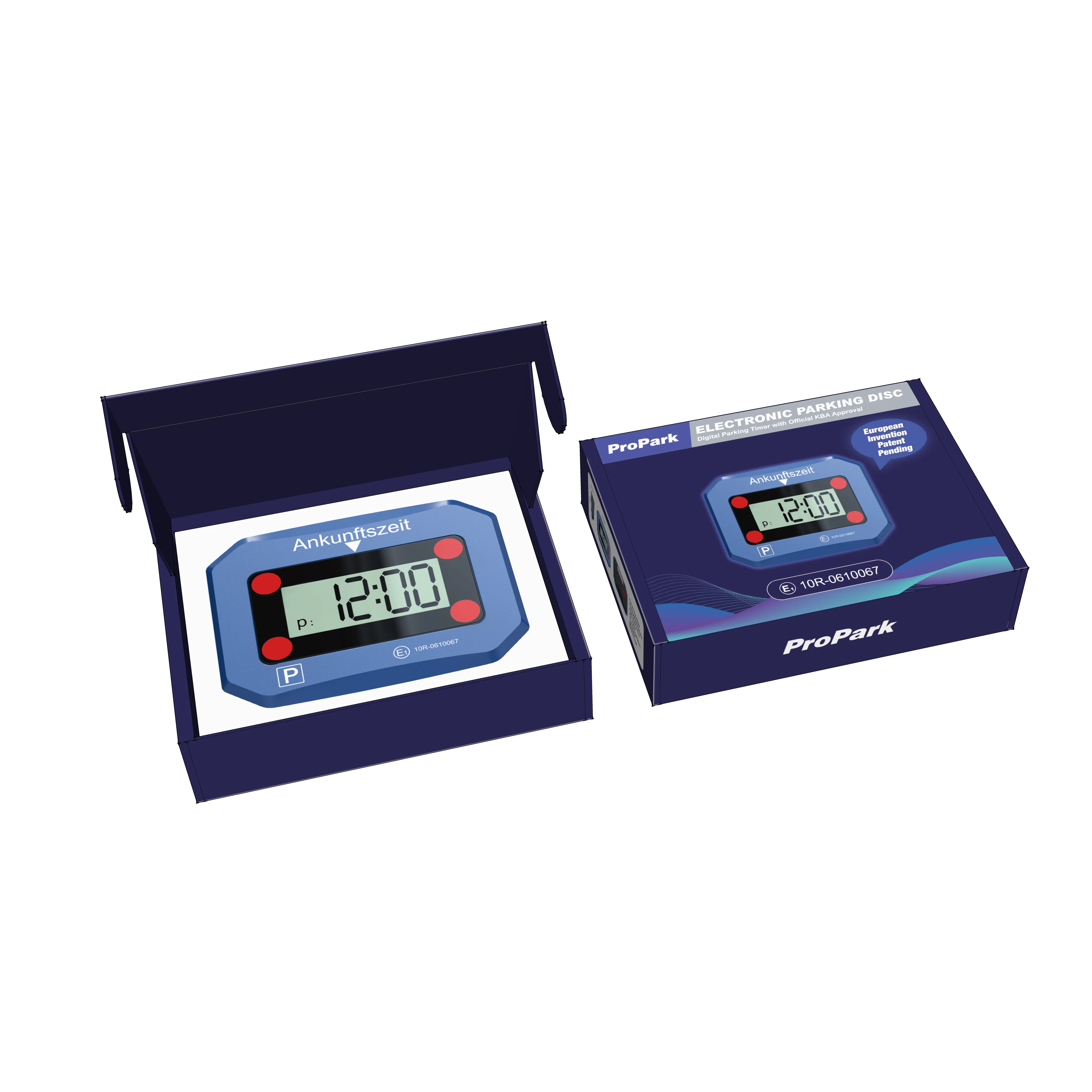 Sos Signal Electronic Auto Parking Disc Automatic Parking Timer Parking Meter With E Mark Certification