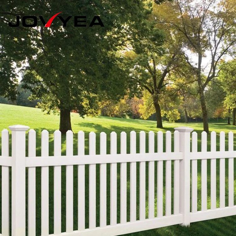 Horizontal Metal Exterior Design White Garden Edging Silicone Mold Vinyl Picket Fence Dog War