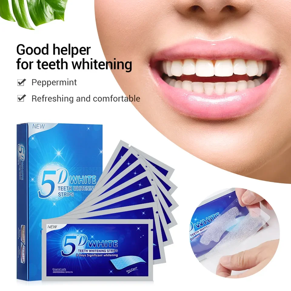 In  Stock  Oral Hygiene Care Teeth Whitening 5d  Peroxide Mint Teeth Whitening Strips