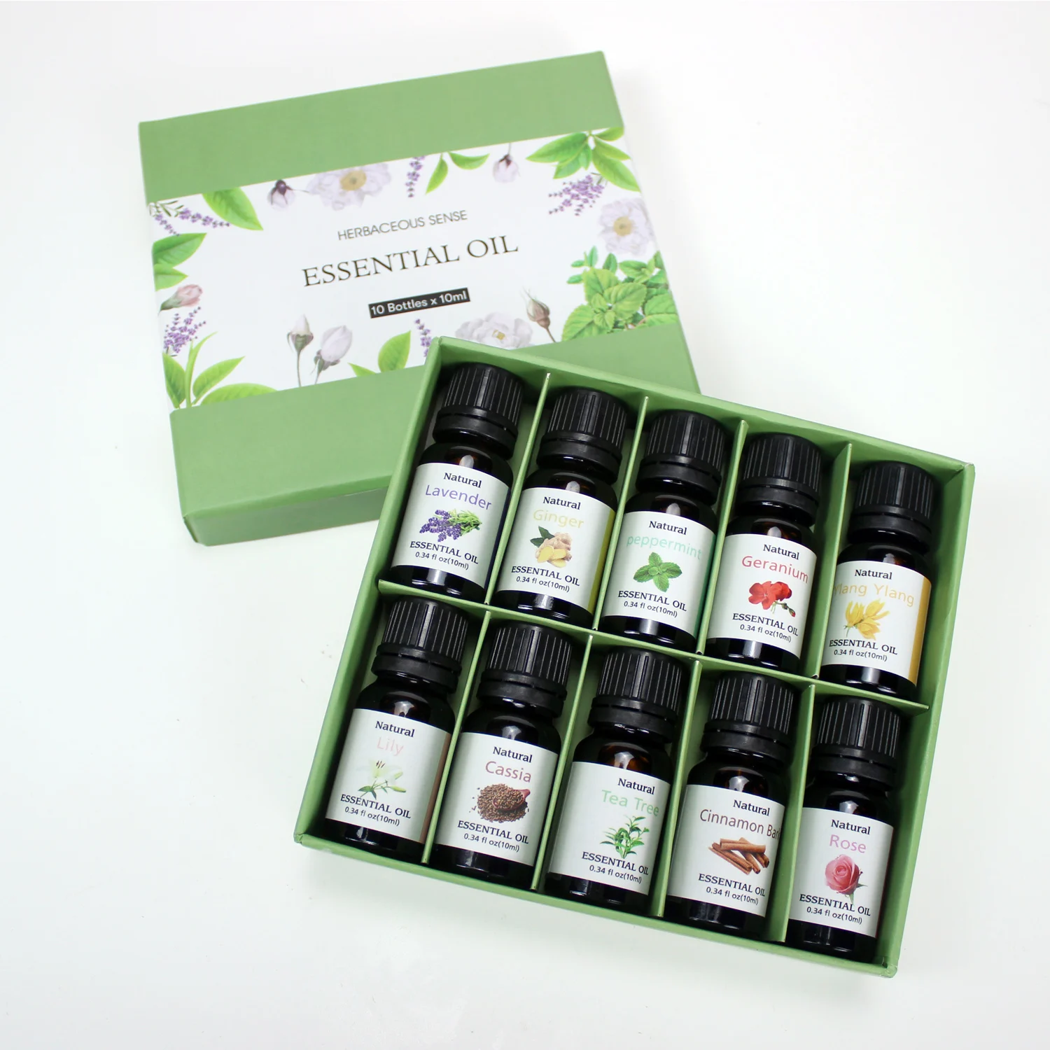 Essential oil gift set kits ylang ylang eucalyptus rose perfume aromatherapy aroma essential body oil massage essential oil