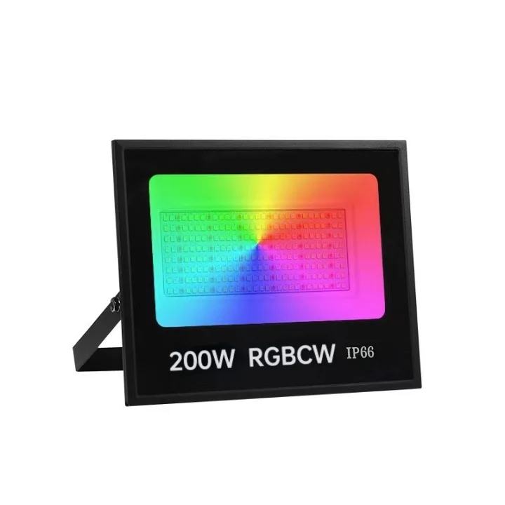 AC110V Input 30W 50W 100W 200W RGBCW Multi Color Projector Wifi App Control LED RGB Flood Light