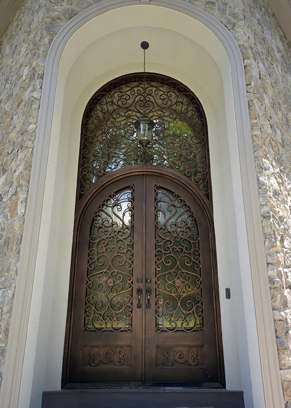 Factory Wholesale  Iron Door Front Door Iron Wrought Prices  Iron Door