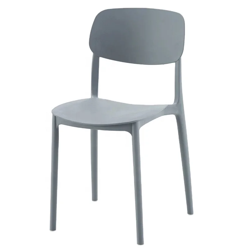 Wholesale Colorful Monoblock Modern White Kitchen PP Garden Event Plastic Stackable Restaurant Dining Chair
