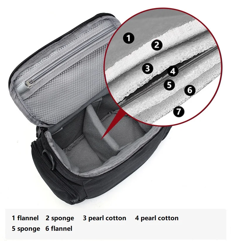 Multifunctional DSLR camera Shoulder design bag Waterproof camera bags for photography  Easy to carry compartment bag