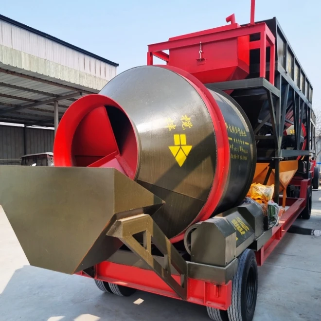 JZC1000 Integrated Portable Concrete Mobile Mixing Station Cement Mortar Mixer