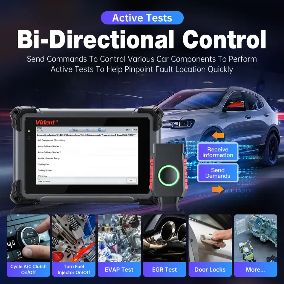 Vident iSmart800 Pro BT All System car Diagnostic Tool Online update OBD2 Code Reader with 40+ Reset Functions Key Programmer