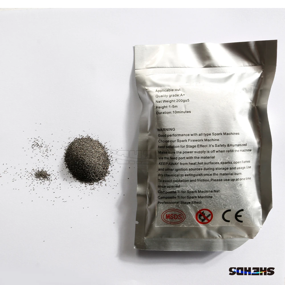 Quality 200g Titanium Ti Composite Cold Spark Machine Powder for Indoors Outdoors