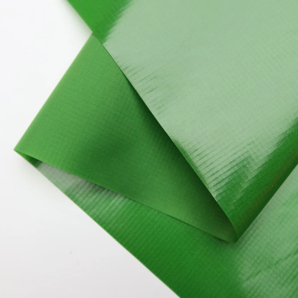 Inflatable Tpu Fabric Airtight Mesh Ripstop Green 70D Nylon Laminated TPU Outdoor Fabric