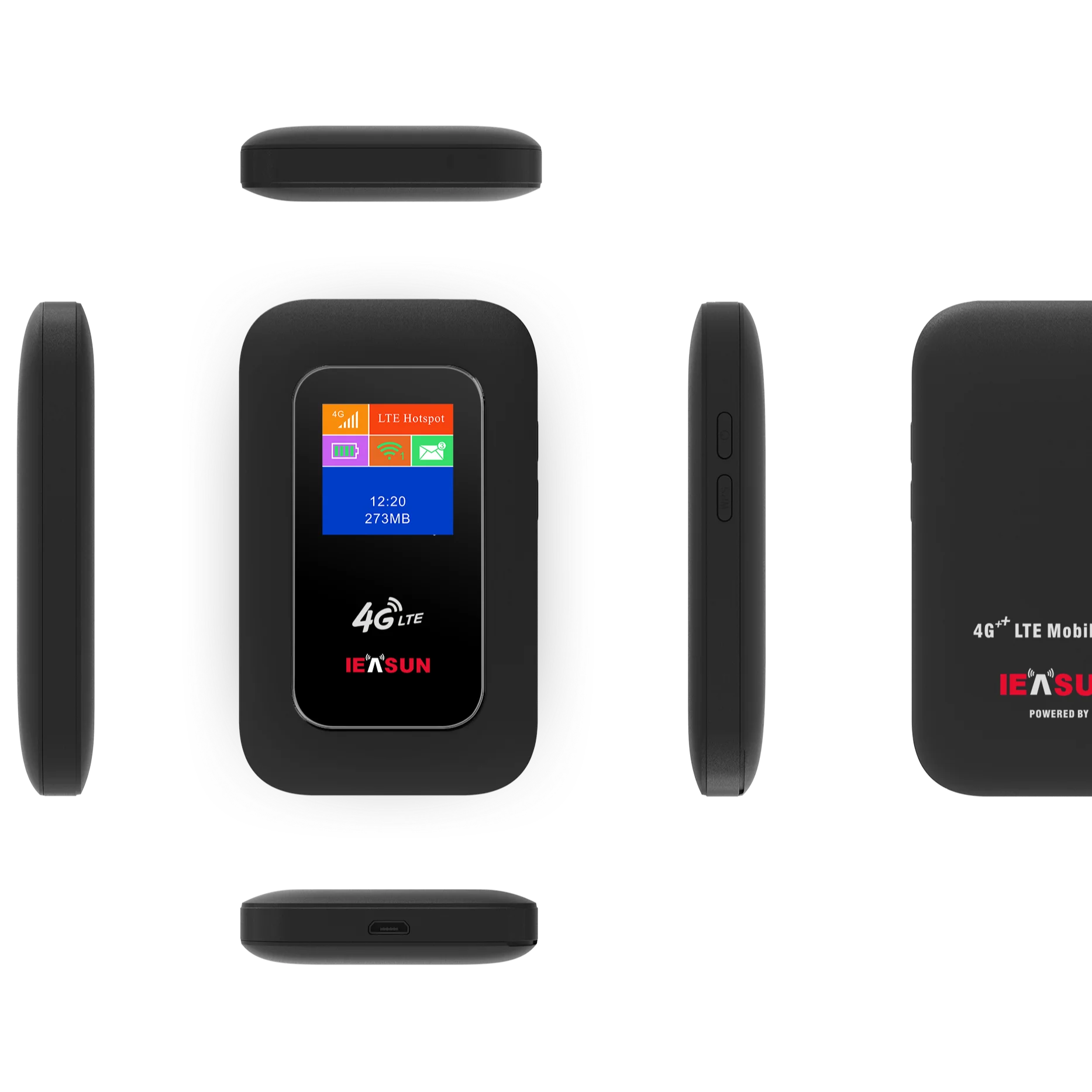 IEASUN MF825S 4G LTE Router 300Mbps Pocket WiFi with 1.45 inch Display