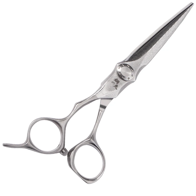 KUNGFU Factory Damascus Steel Direct Sale Left Hand Hair Dressing Scissors Barber Shear Hair Cutting Scissors