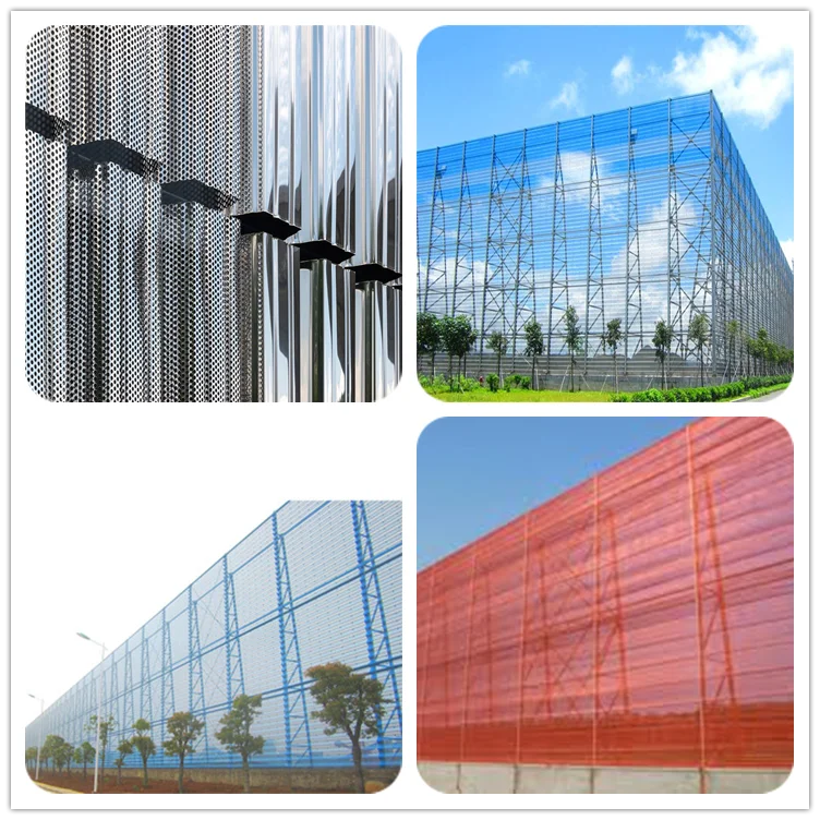 factory sale customized metal drilling wind fence wind barrier fence Windproof dust suppression net wind breaker fence