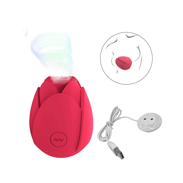 Customized Stimulation Intimate Good Powerful Oral Licking Sex Toys for Women Vibrator Rose Shape Nipple Sucker Clitoris