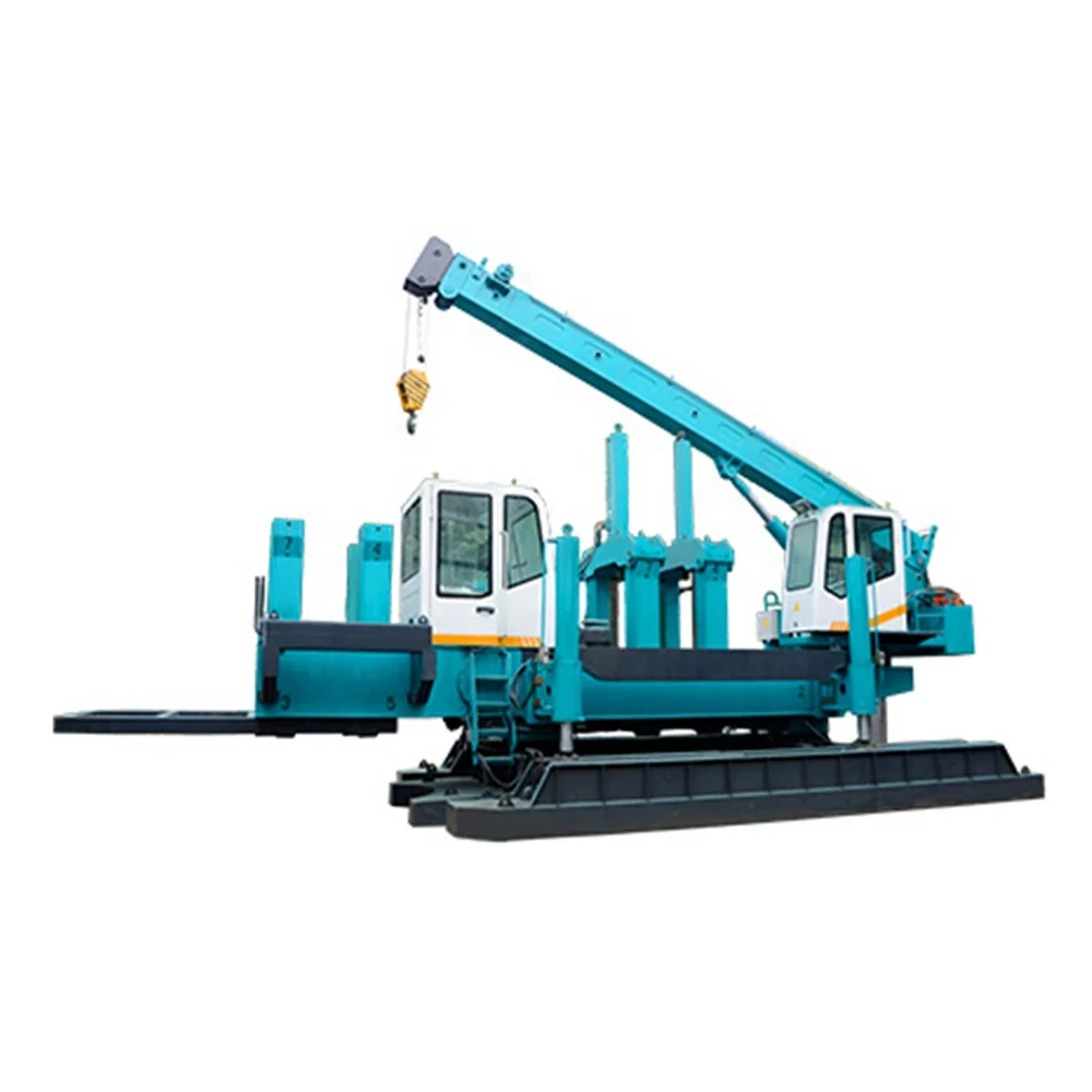 Starke T works Jove Sunward Juli brand 120 ton ZYS120 hydraulic static pile driver with side piling box for sale