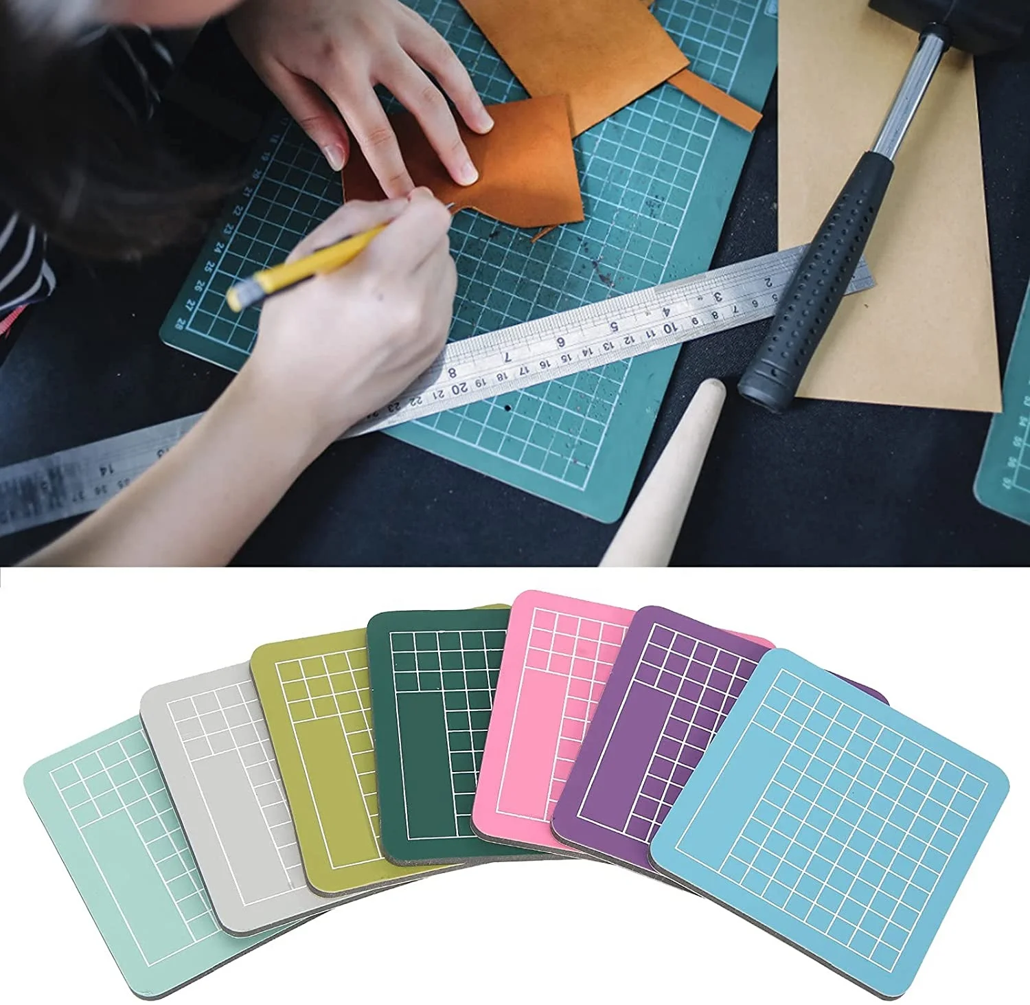 A2 A3 A4 ПВХ разделочная доска Двусторонняя Нескользящая самовосстанавливающаяся DIY лоскутный разделочный