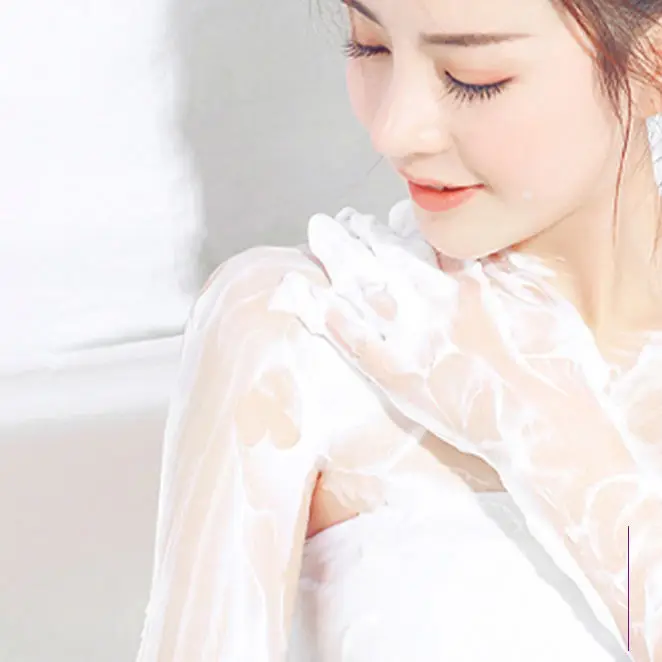 Частные этикетки духи запах против морщин увлажняющий отбеливающий гель для душа Роза пена ванны никотинамид