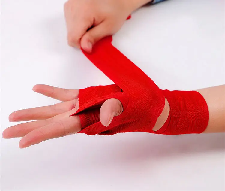 RS Wholesale OEM Boxing Wrist Band Related New Products Elastic Cotton Hand Wrap Bandages Boxing Hand Wraps For Boxing