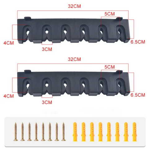 Multi-functional Household wall mounted fixed frame casting 6 rod rack rod Holder storage rack fishing rod display rack